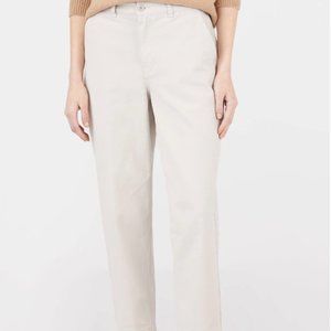 Sunspel Cotton Tapered Trouser Chalk Extra Small